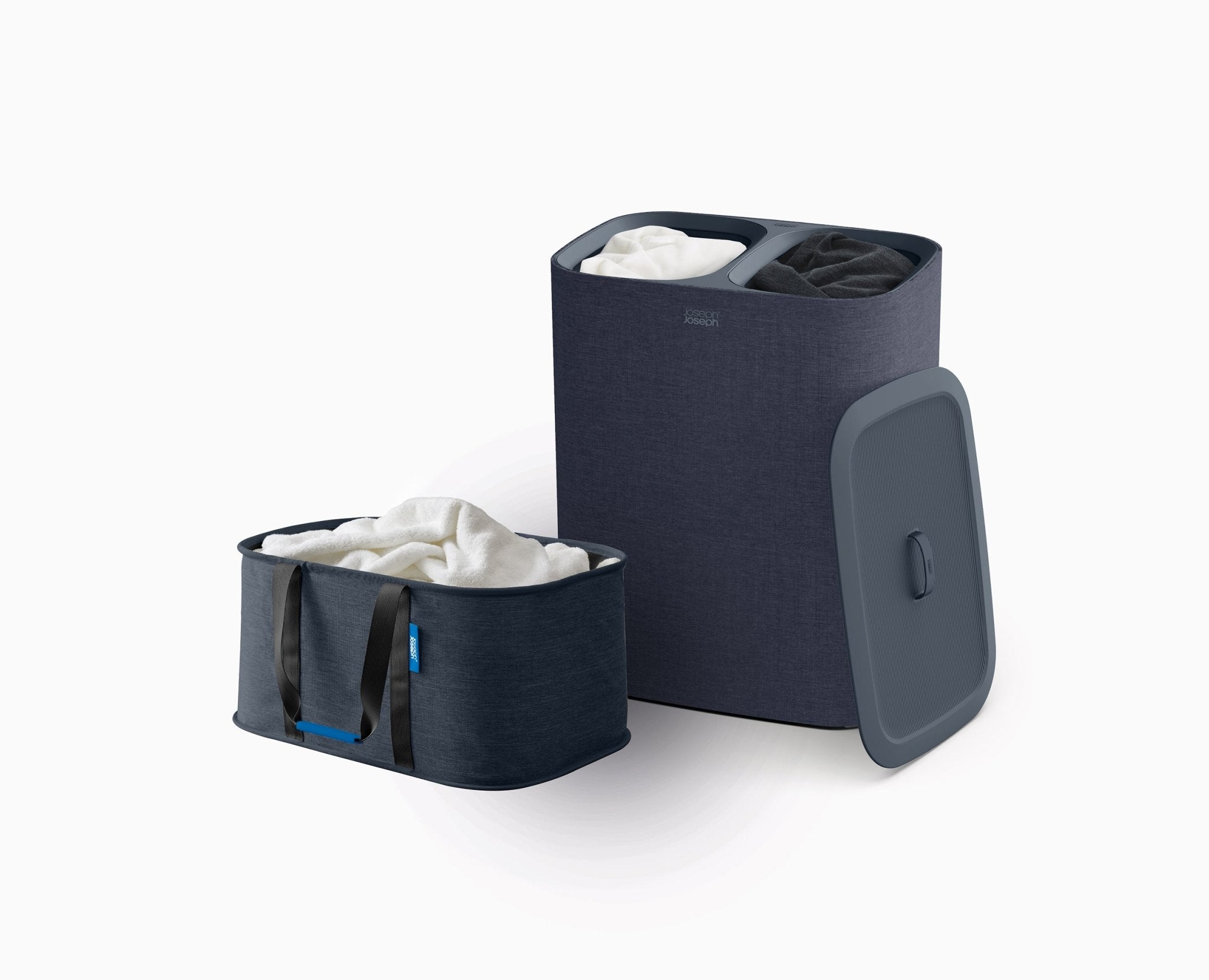 Black Washing Basket Set (90L & 35L) | Joseph Joseph US