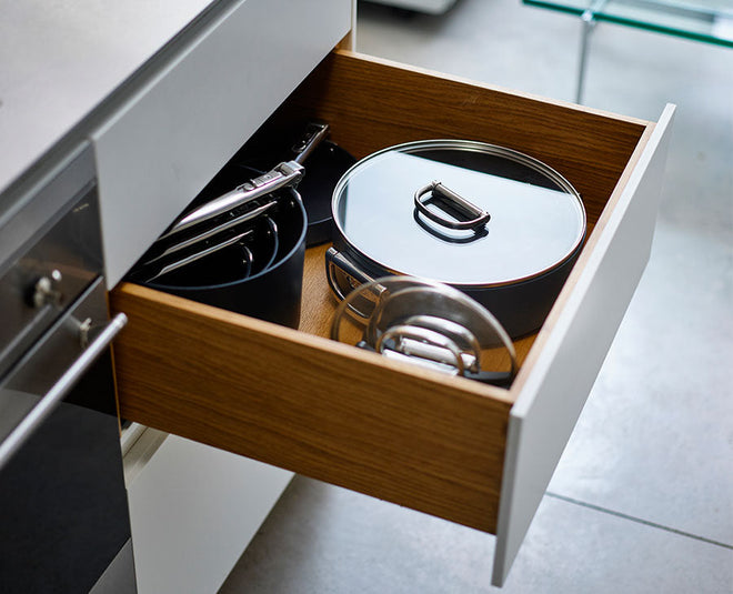 Space™ 28cm Non-stick Shallow Blue Casserole Pan & Lid - 45046 - Image 2