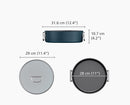 Space™ 28cm Non-stick Shallow Blue Casserole Pan & Lid - 45046 - Image 7