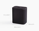 Tota Luxe 90L Black Laundry Separation Basket