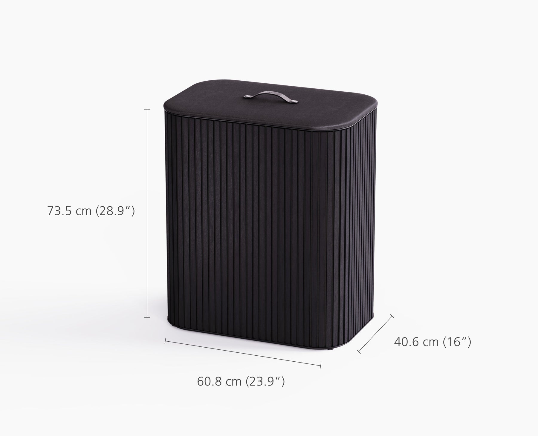 Tota Trio Luxe 90L Black Laundry Separation Basket