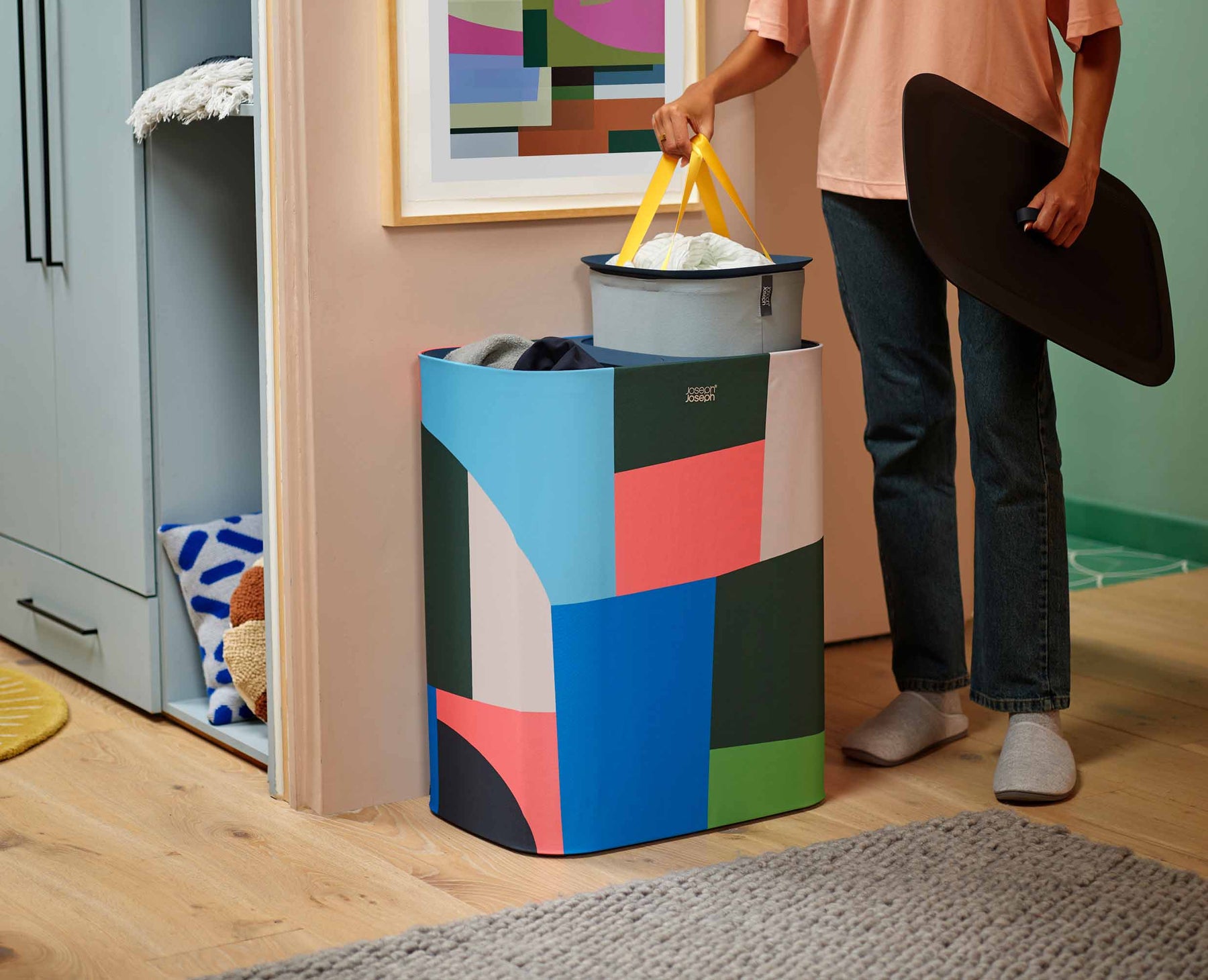Tota 90L Laundry Separation Basket - Jonathan Lawes Print - 50046 - Image 3