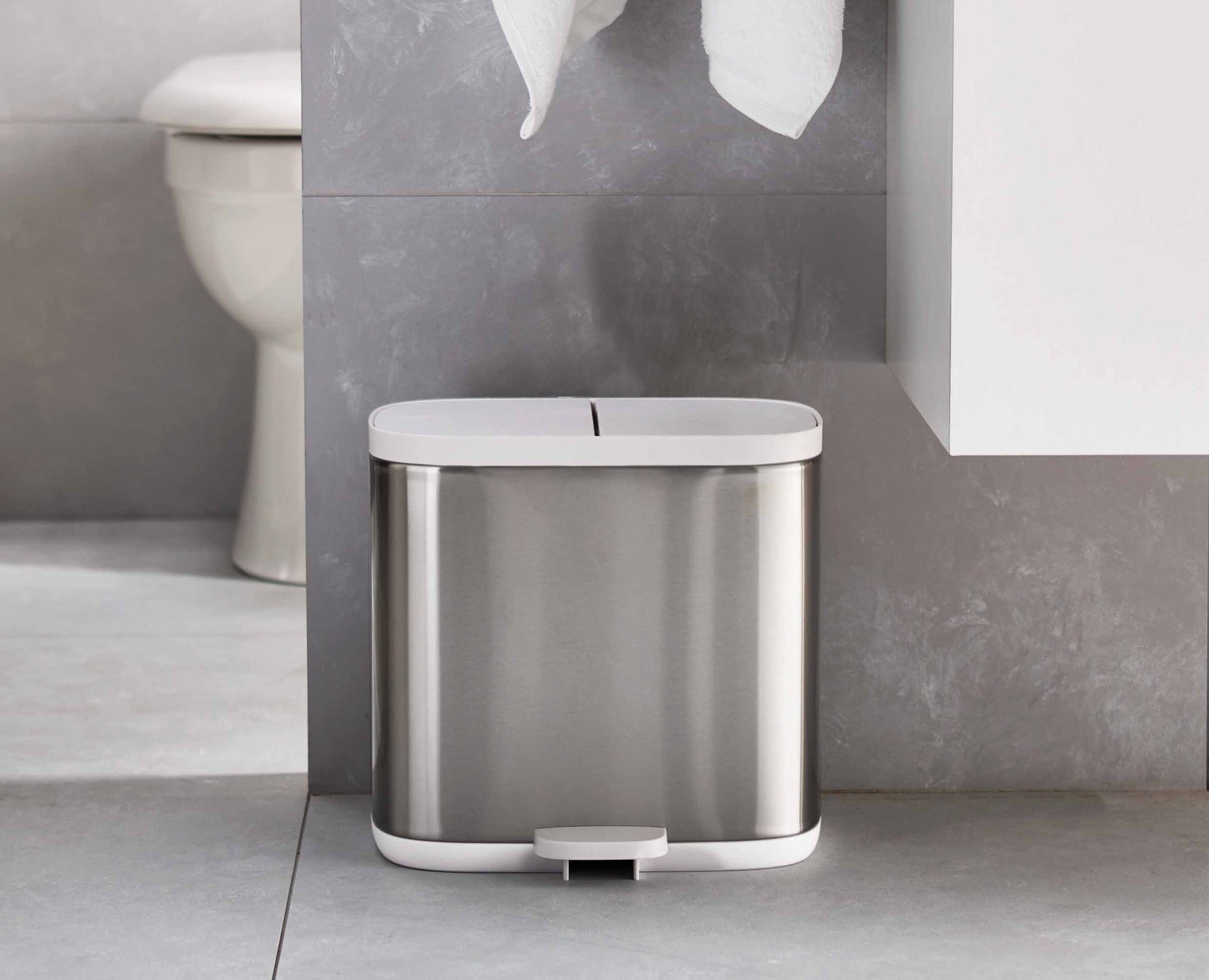 Split™ 6L Steel Waste & Recycling Bin - 70520 - Image 3
