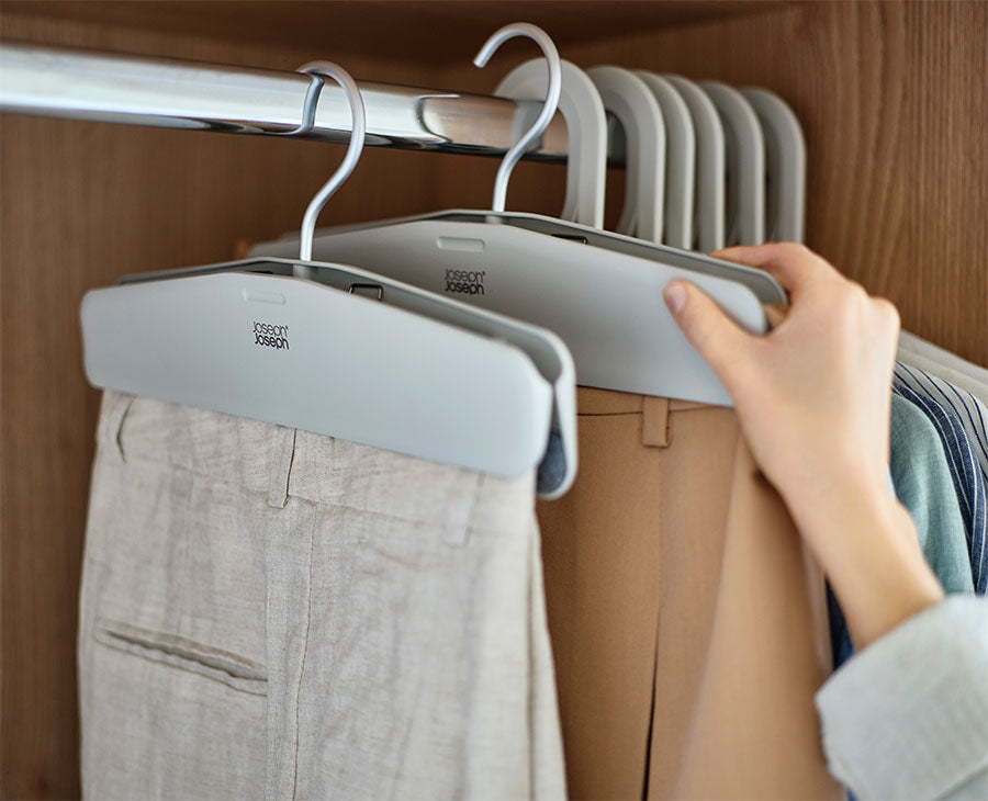 Orderly™ Easy-grip Set of 2 Ecru Skirt & Trouser Hangers - 55019 - Image 2