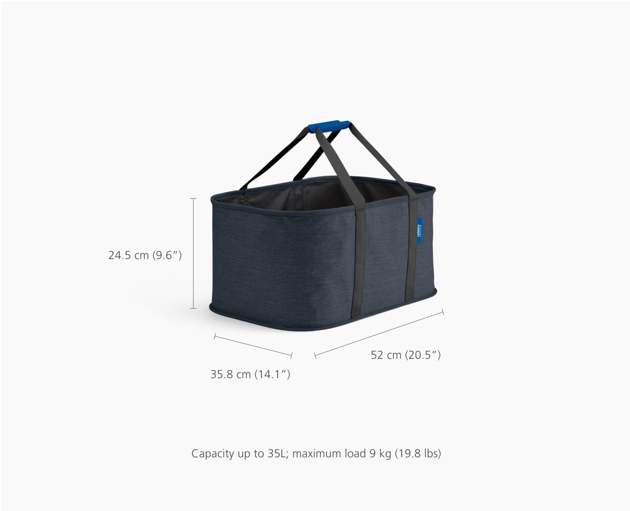 2-piece Black Tota Trio 90L & Hold-All Laundry Basket Set