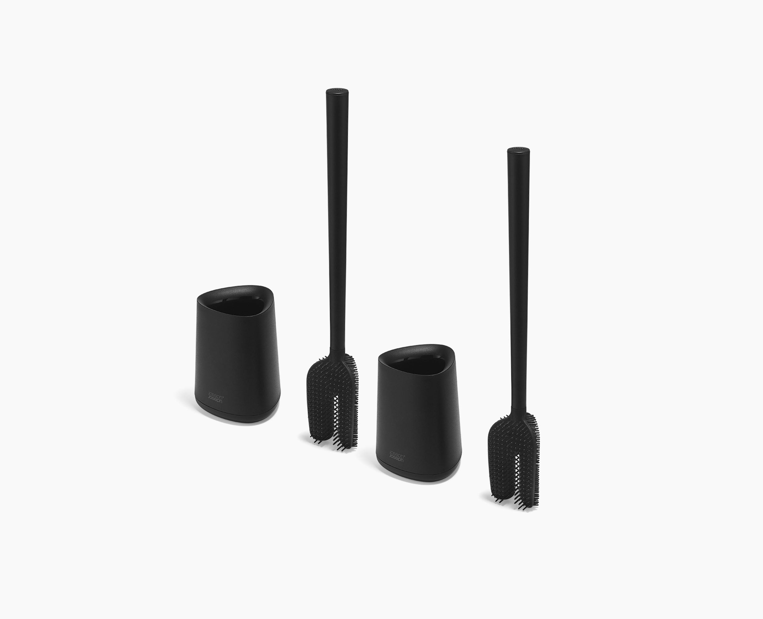 Black Compact Toilet Brush Set (2 pack) | Joseph Joseph US