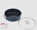 Space™ 28cm Non-stick Shallow Blue Casserole Pan & Lid - 45046 - Image 3