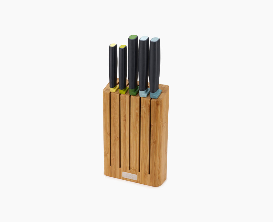 Elevate™ Knives Set with Bamboo Block | Joseph Joseph