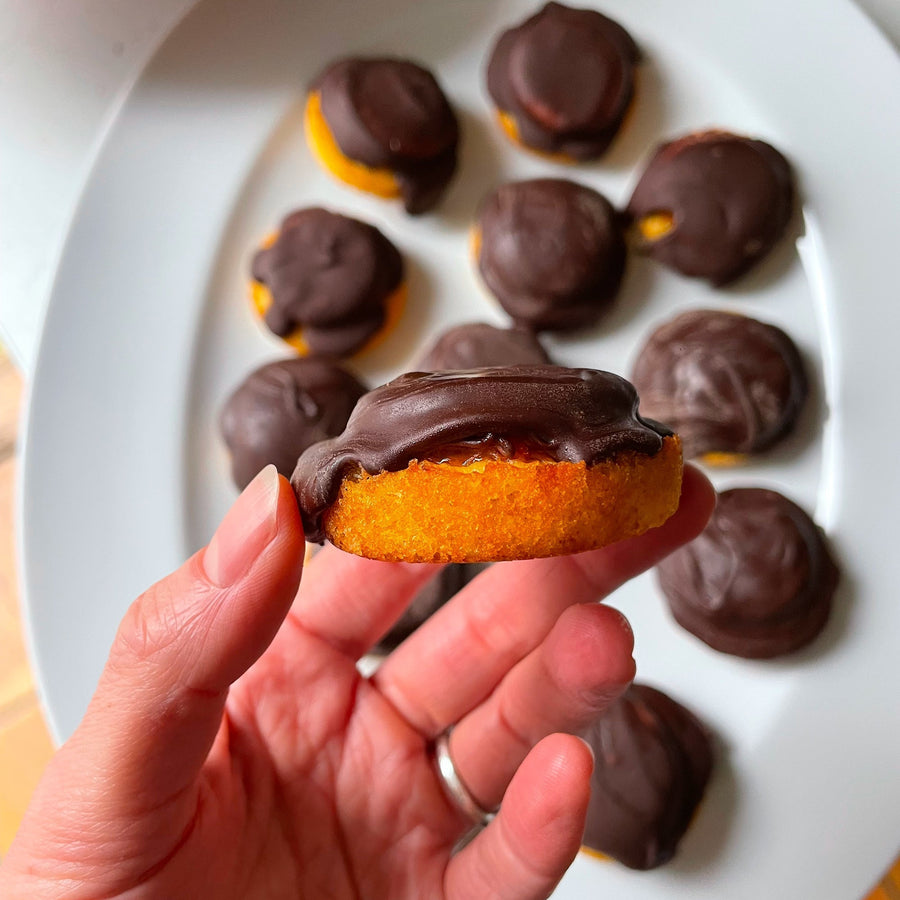 Blood Orange Jaffa Cakes