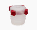 Nest Lock 4-Piece Red 1L Round Container Set - Image 1