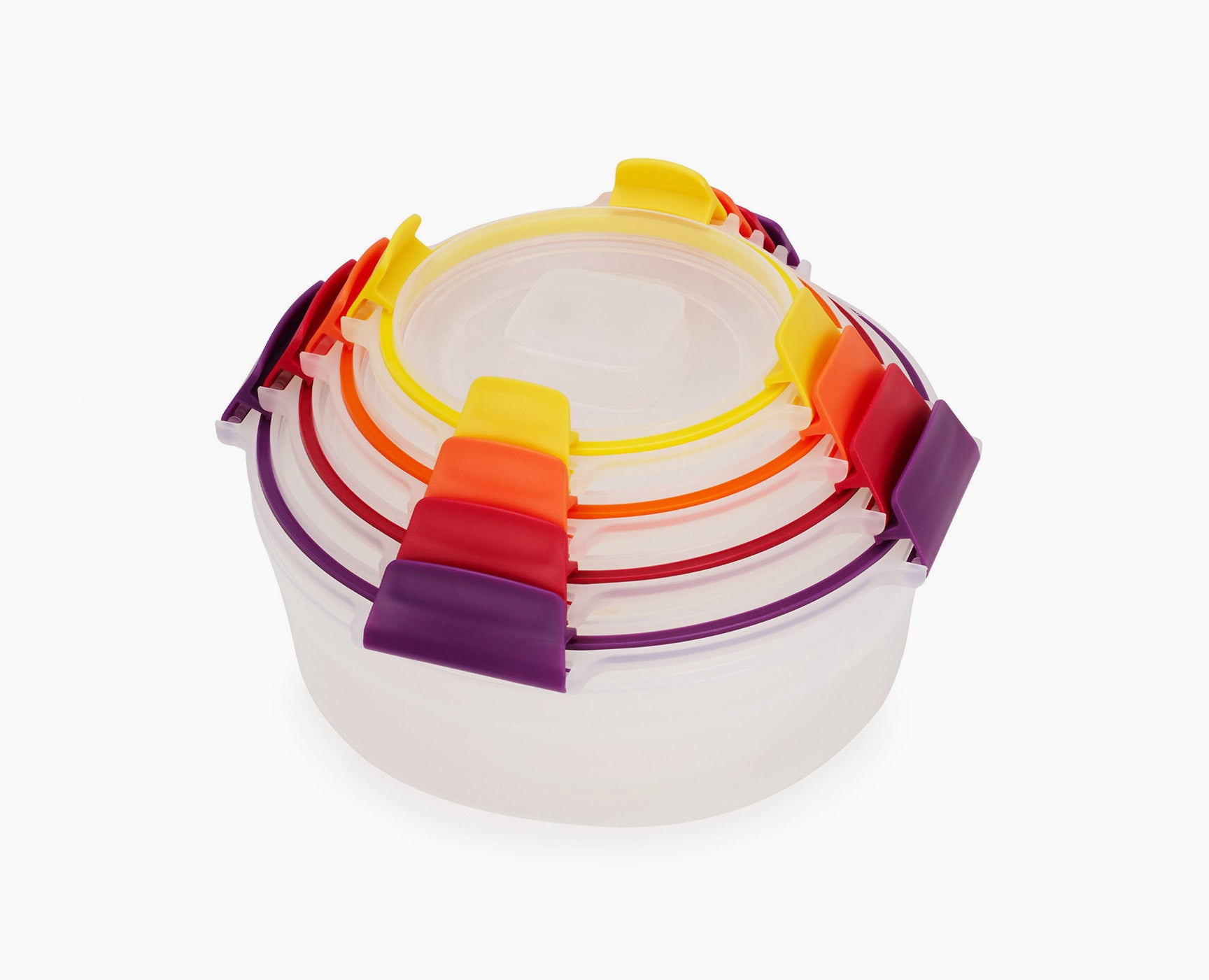 Nest Lock 4-Piece Multicolour Round Container Set - Image 1