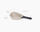 Droplet Mini White Colander with Folding Handle