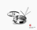 Space Steel Folding Handle 3.5Qt. Sauté Pan &amp; Lid