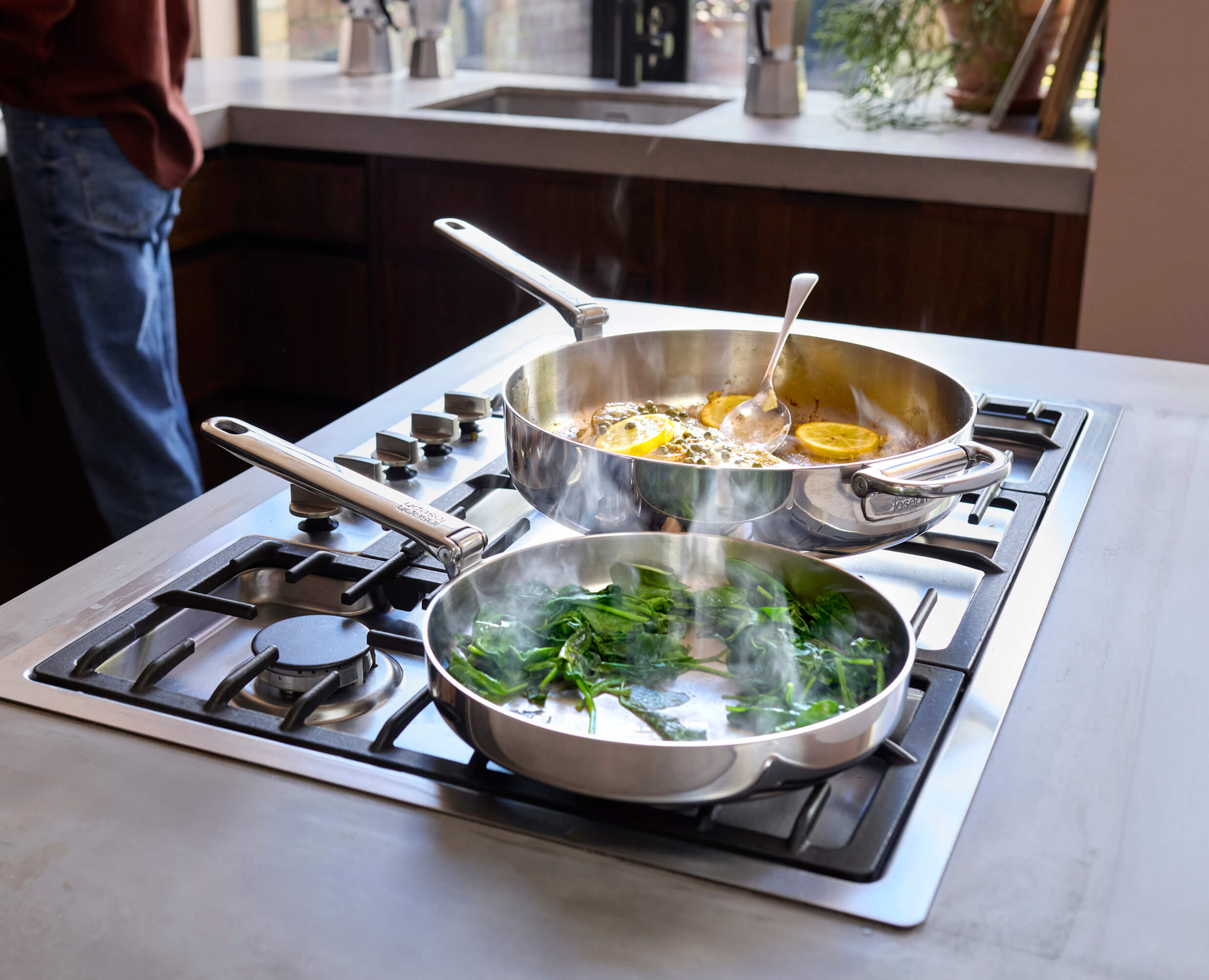 Stainless Steel Sauté Pan with Lid (3.5 Qt.) | Joseph Joseph US