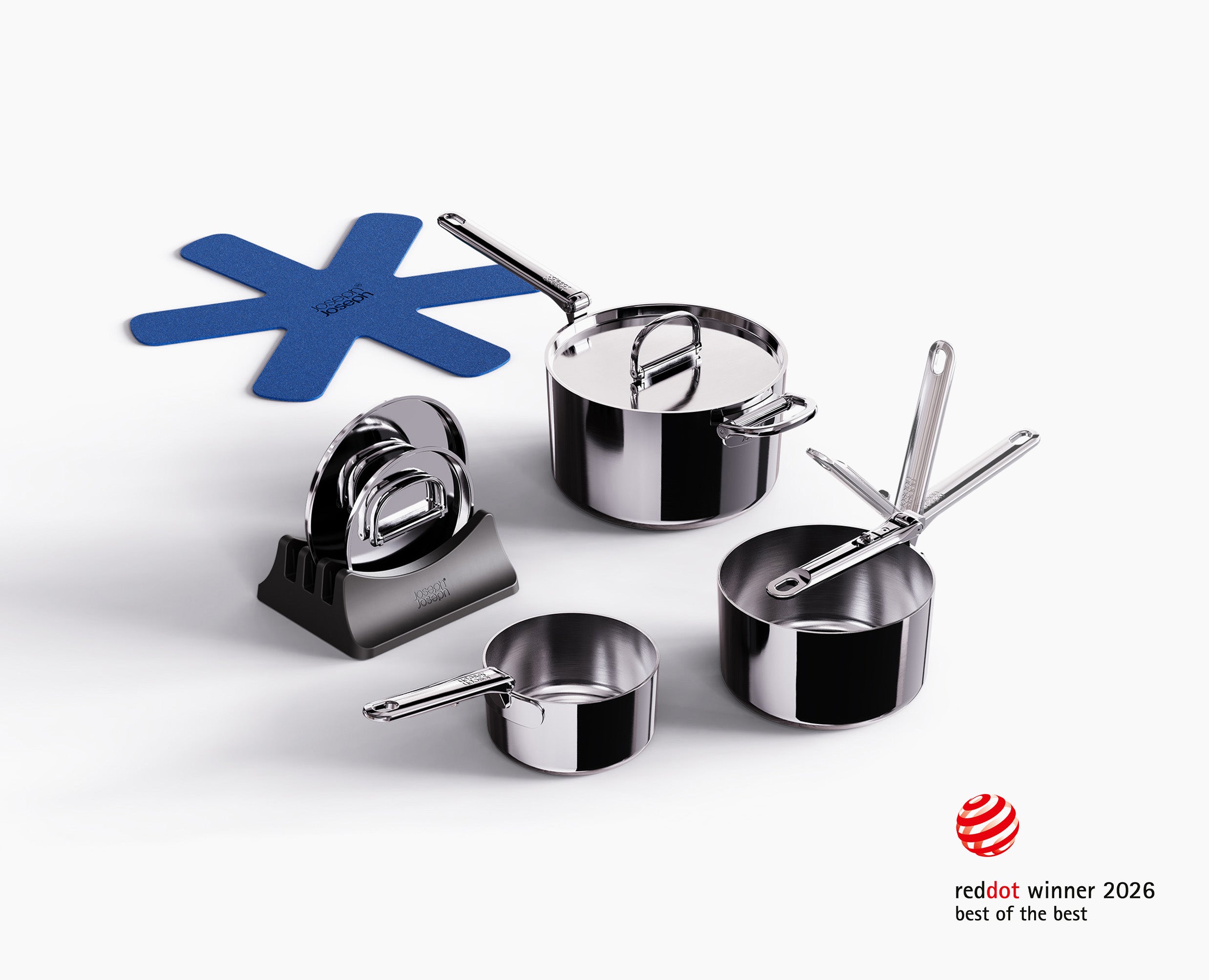 6-piece Stainless Steel Pan Set | Joseph Joseph US