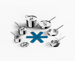 Space Steel Folding Handle 6-Piece Cookware Set