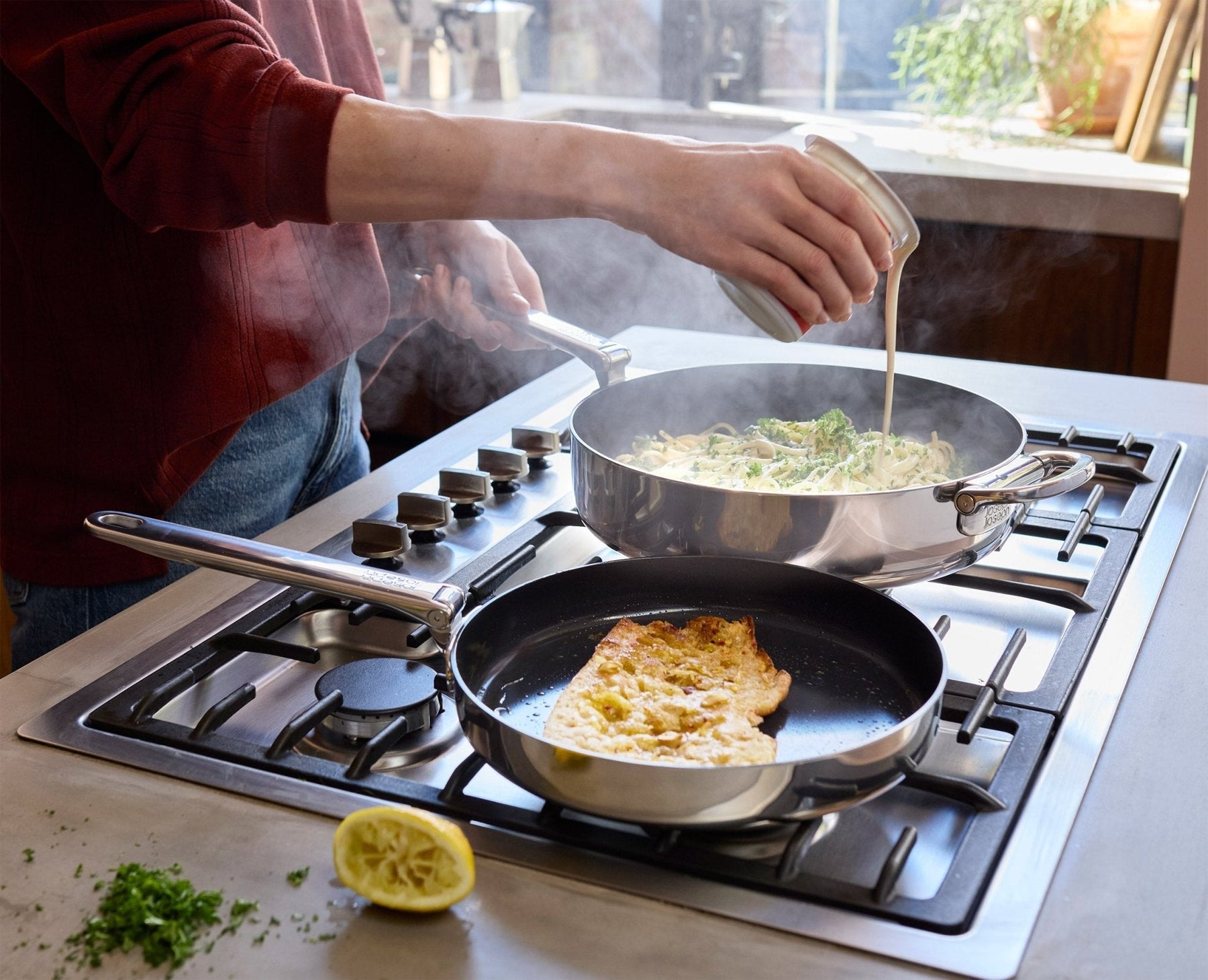 Space Steel Folding Handle Non-Stick 10&quot; Frying Pan