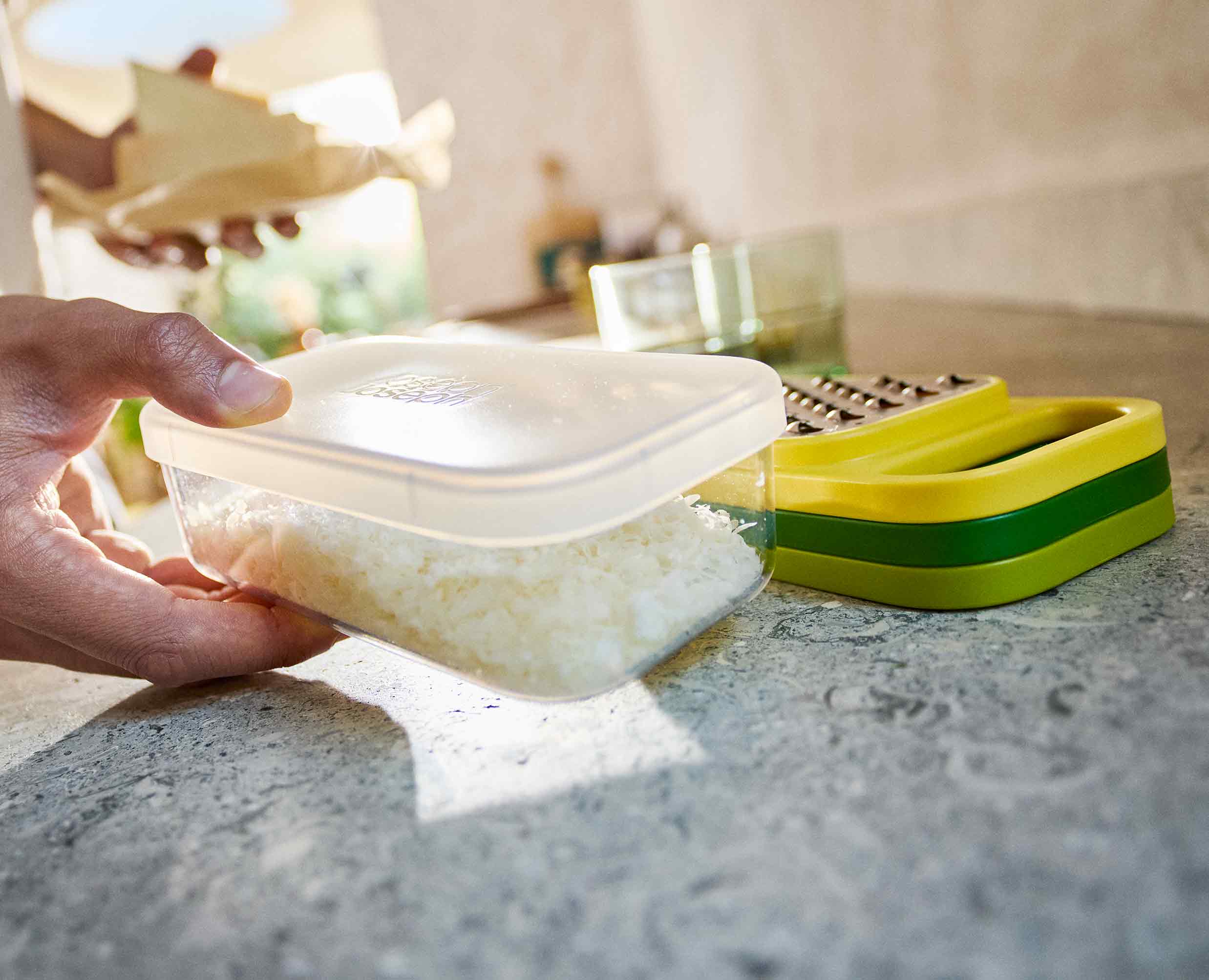 3-piece Grater Set with Container | Joseph Joseph US