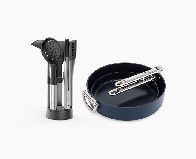 Space Frying Pan &amp; Utensil Set - BU00033 - Image 1