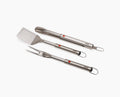 GrillOut 3-Piece Stainless-Steel BBQ Turner, Tongs &amp; Fork Set