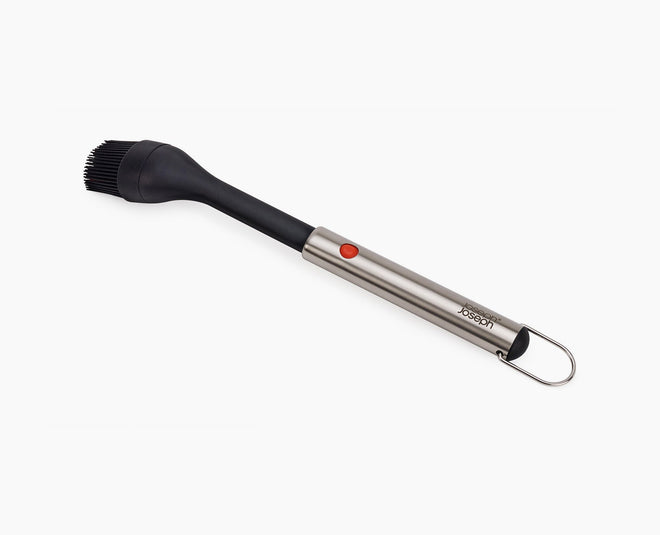 GrillOut Black BBQ Silicone Basting Brush with Extending Handle