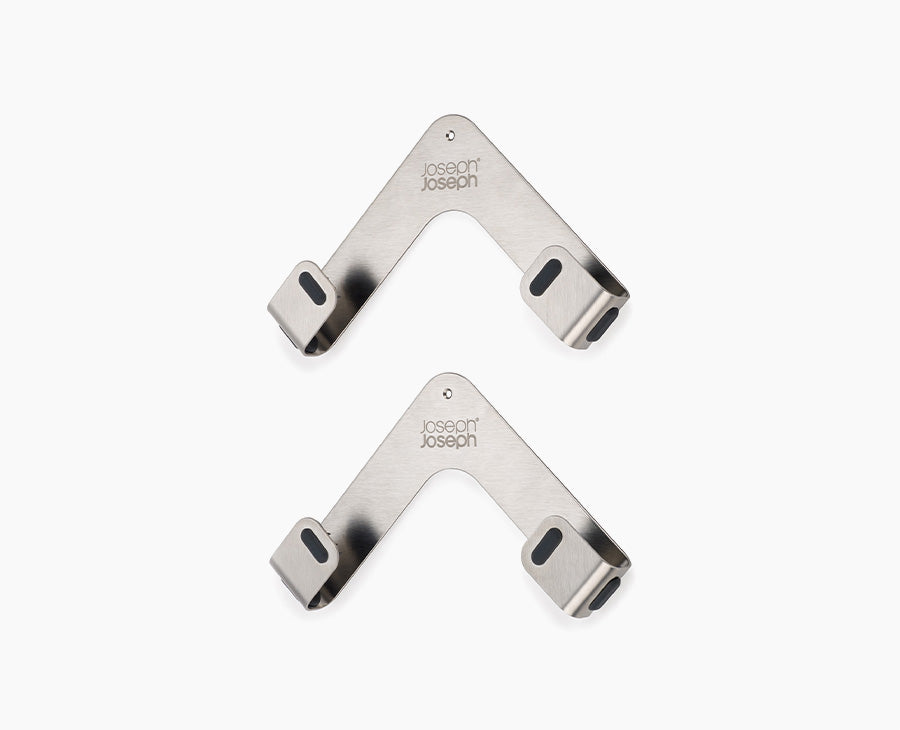 Space Pack of 2 Stainless-steel Pot Lid Holders