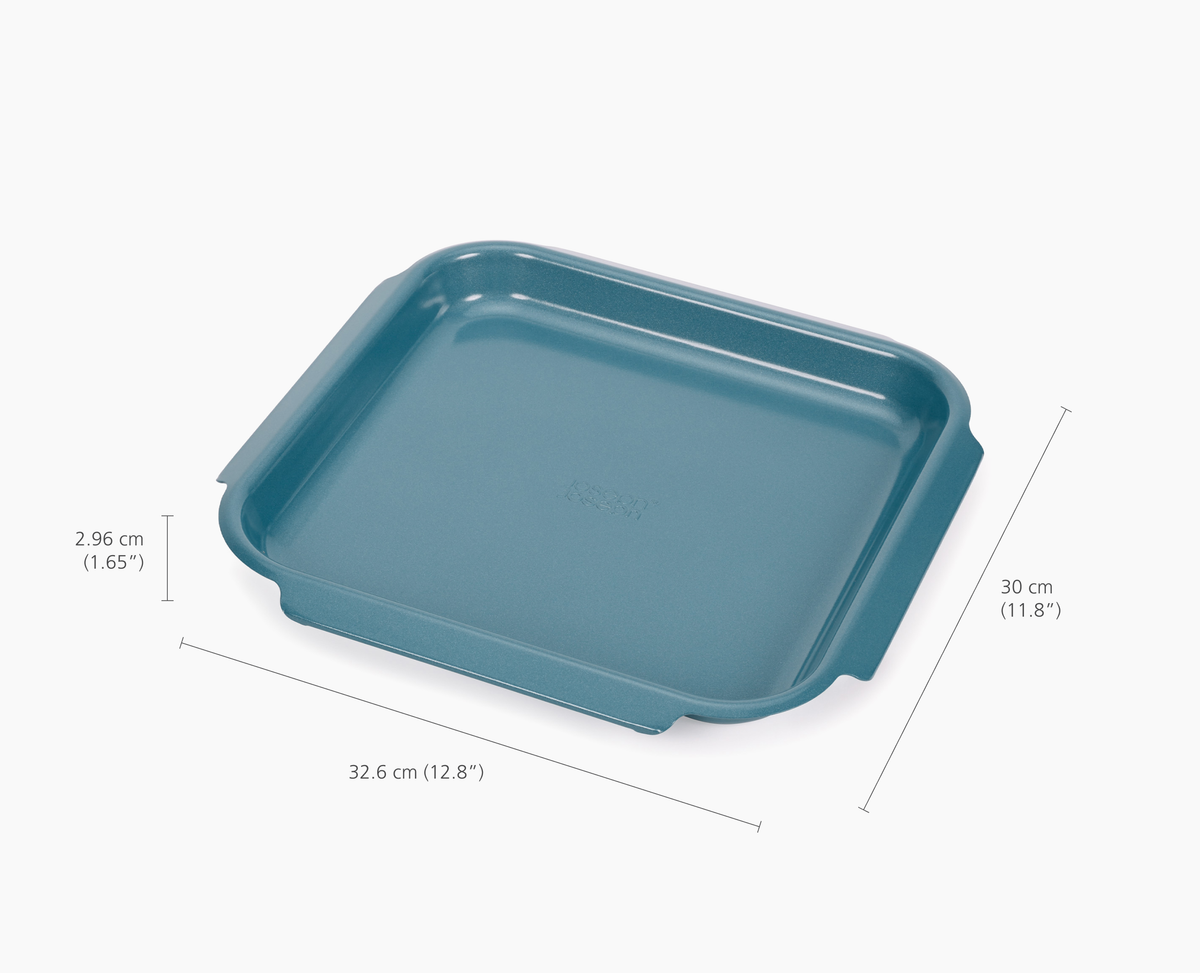 3-piece Nest™ Bake Non-Stick Medium Blue Baking Tray Set