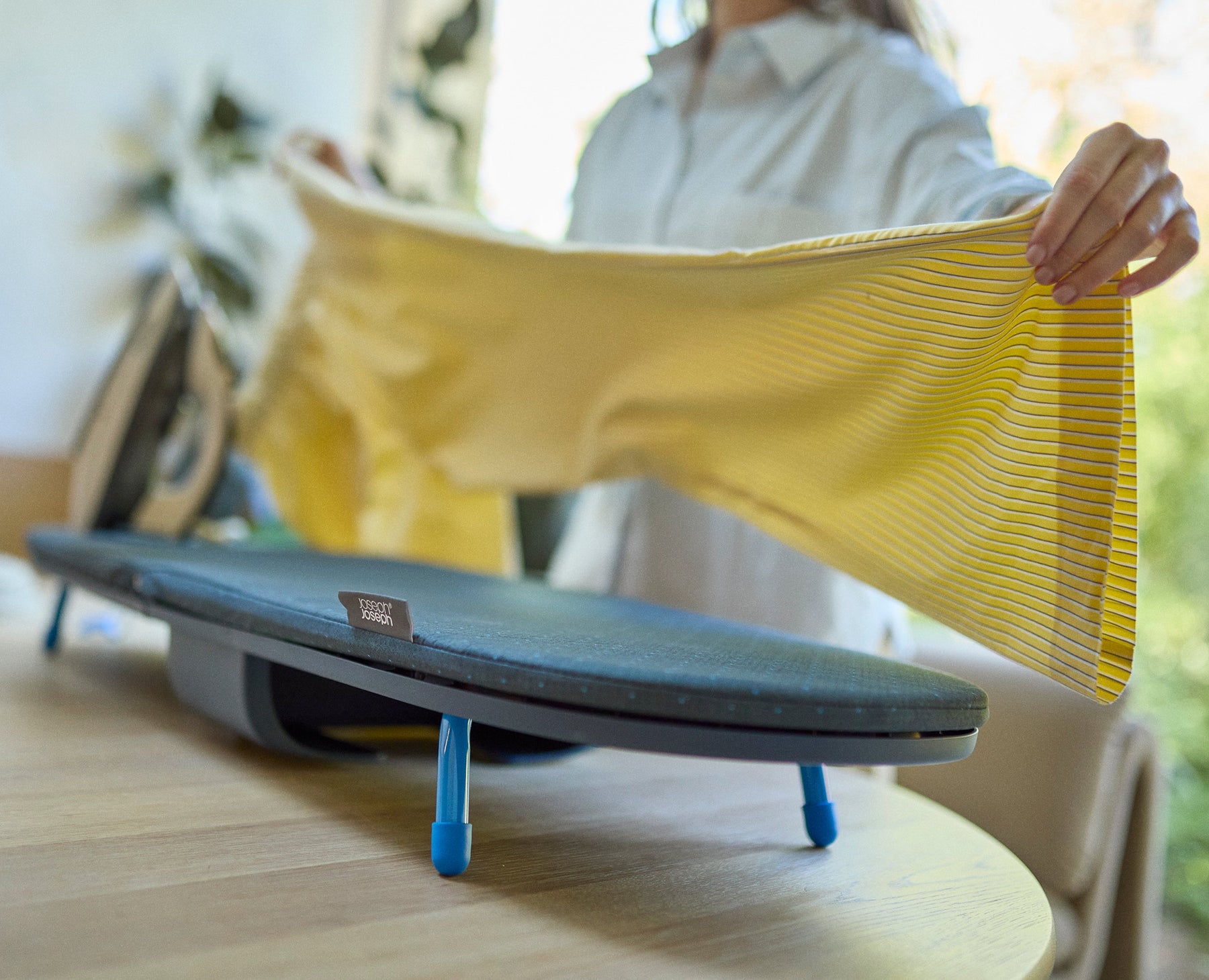 Pocket Max Plus 110cm Folding Blue Ironing Board with Advanced Cover