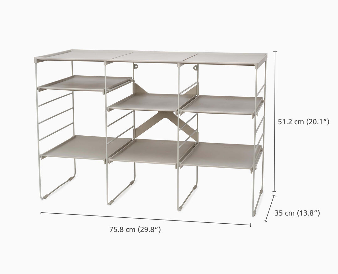 Adjustable Shoe Rack (Fits 12 Pairs) | Joseph Joseph US