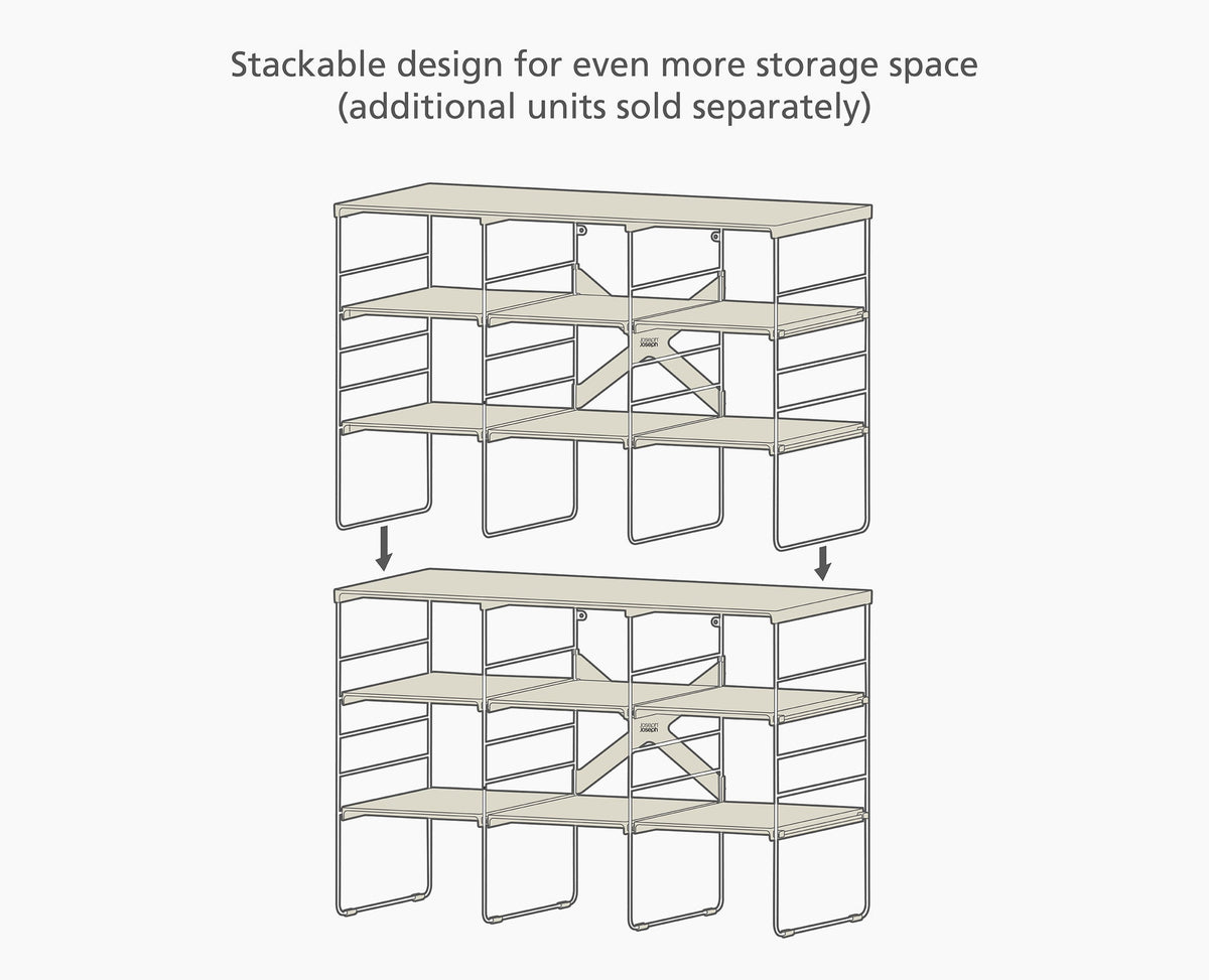 Adjustable Shoe Rack (Fits 12 Pairs) | Joseph Joseph US
