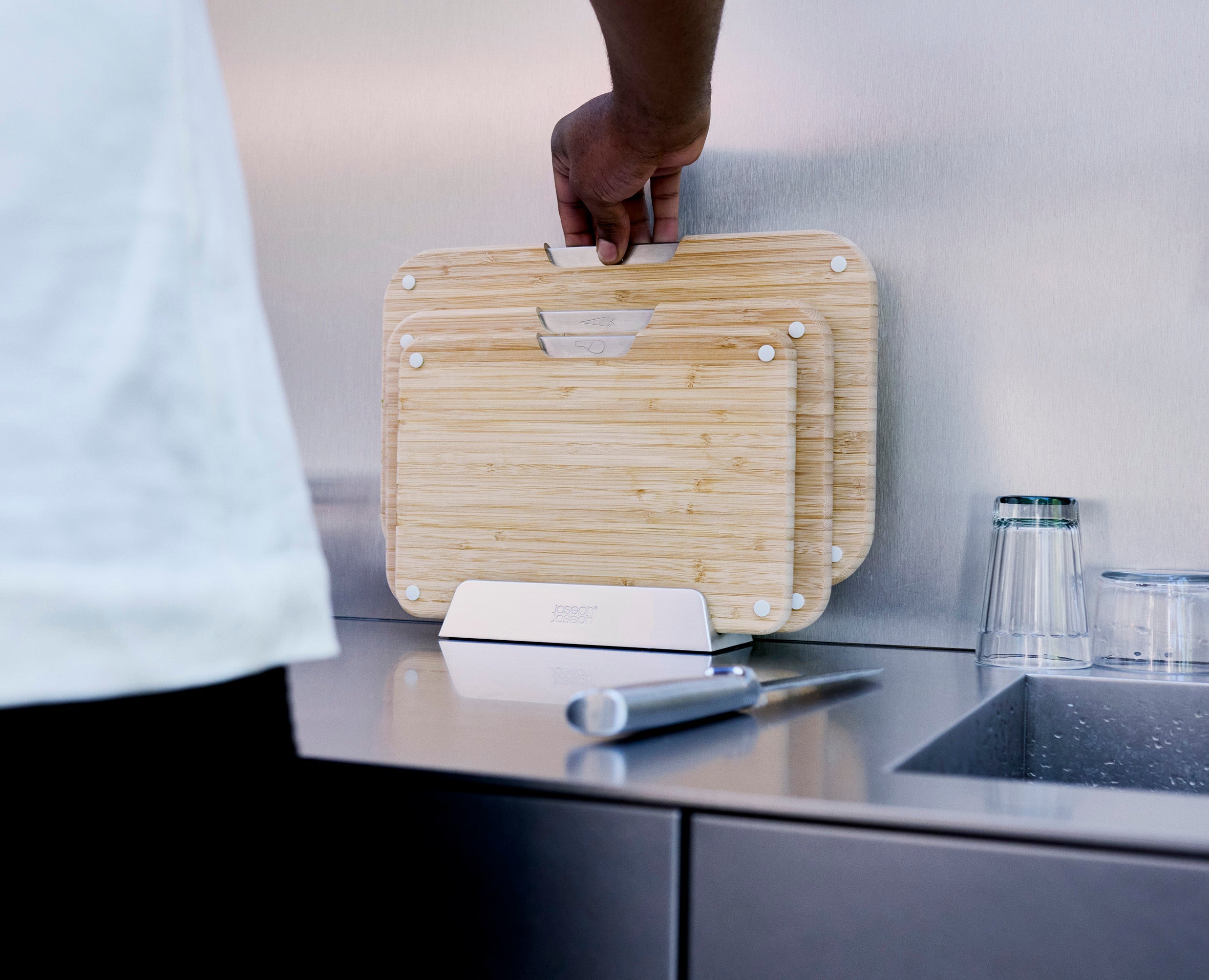 Nest™ 3-Piece Bamboo Cutting Board Set | Joseph Joseph US