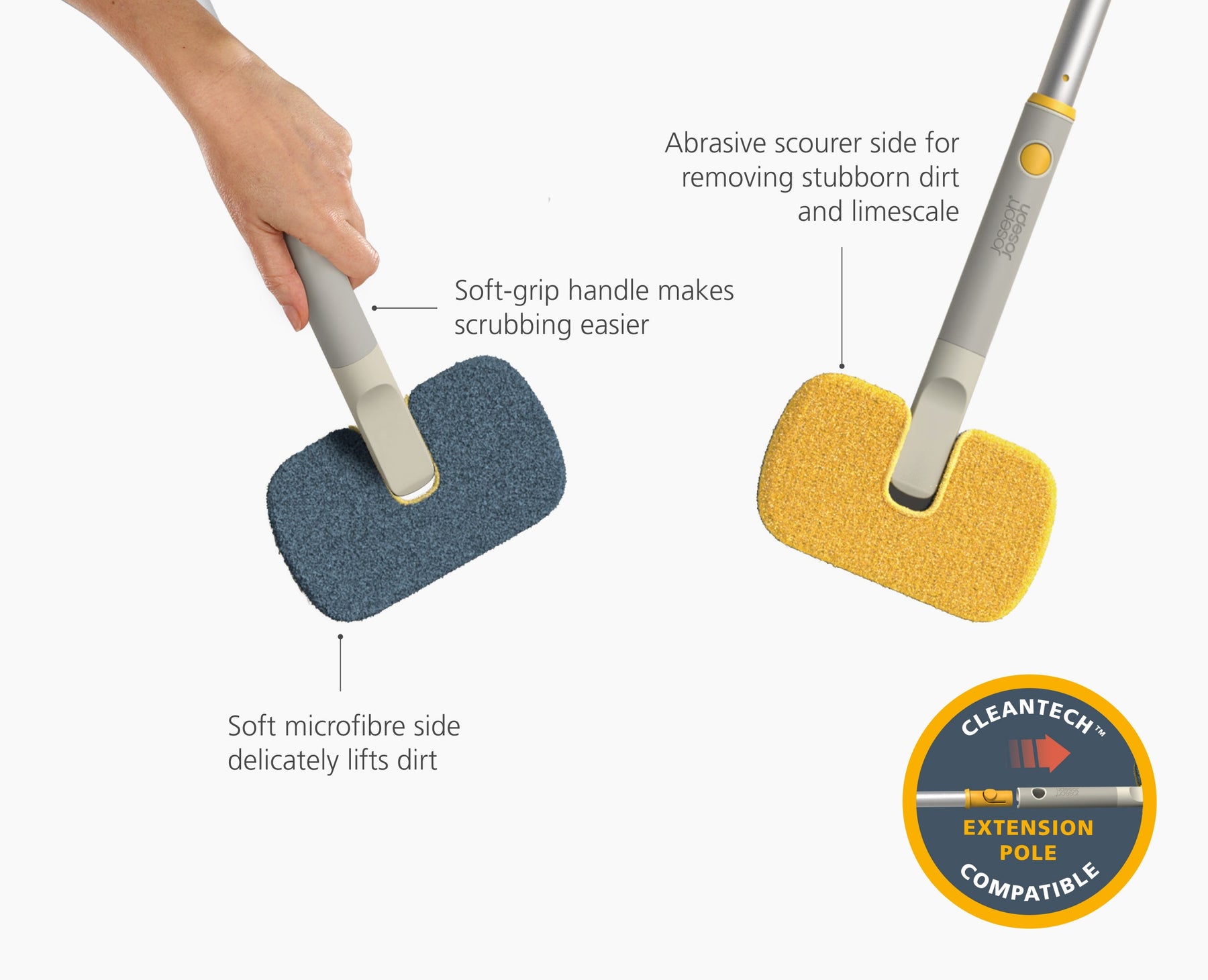 CleanTech 2-in-1 Surface Scrubber Tool