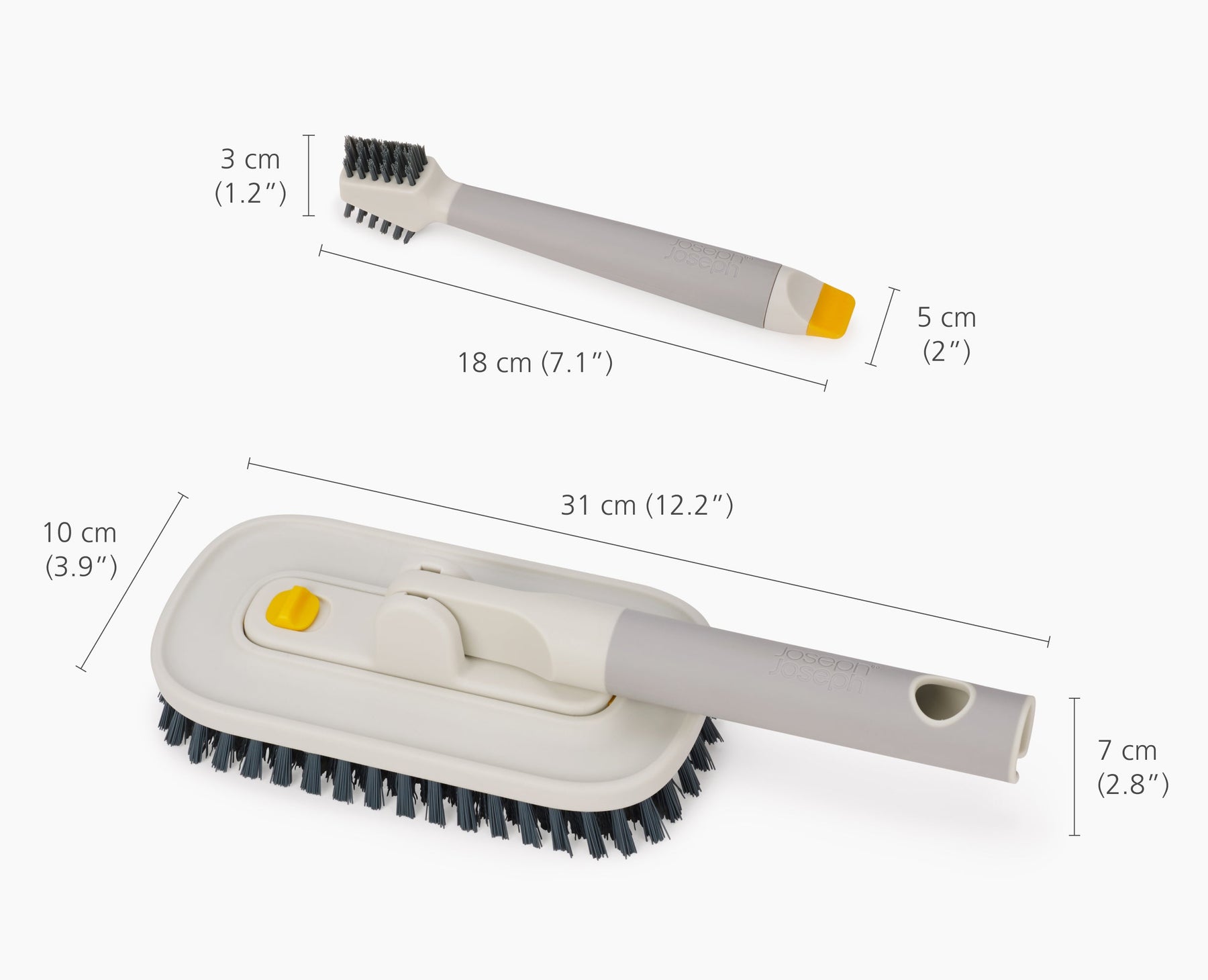 CleanTech 2-Piece Tile Scrubber &amp; Spot Cleaning Tool Set