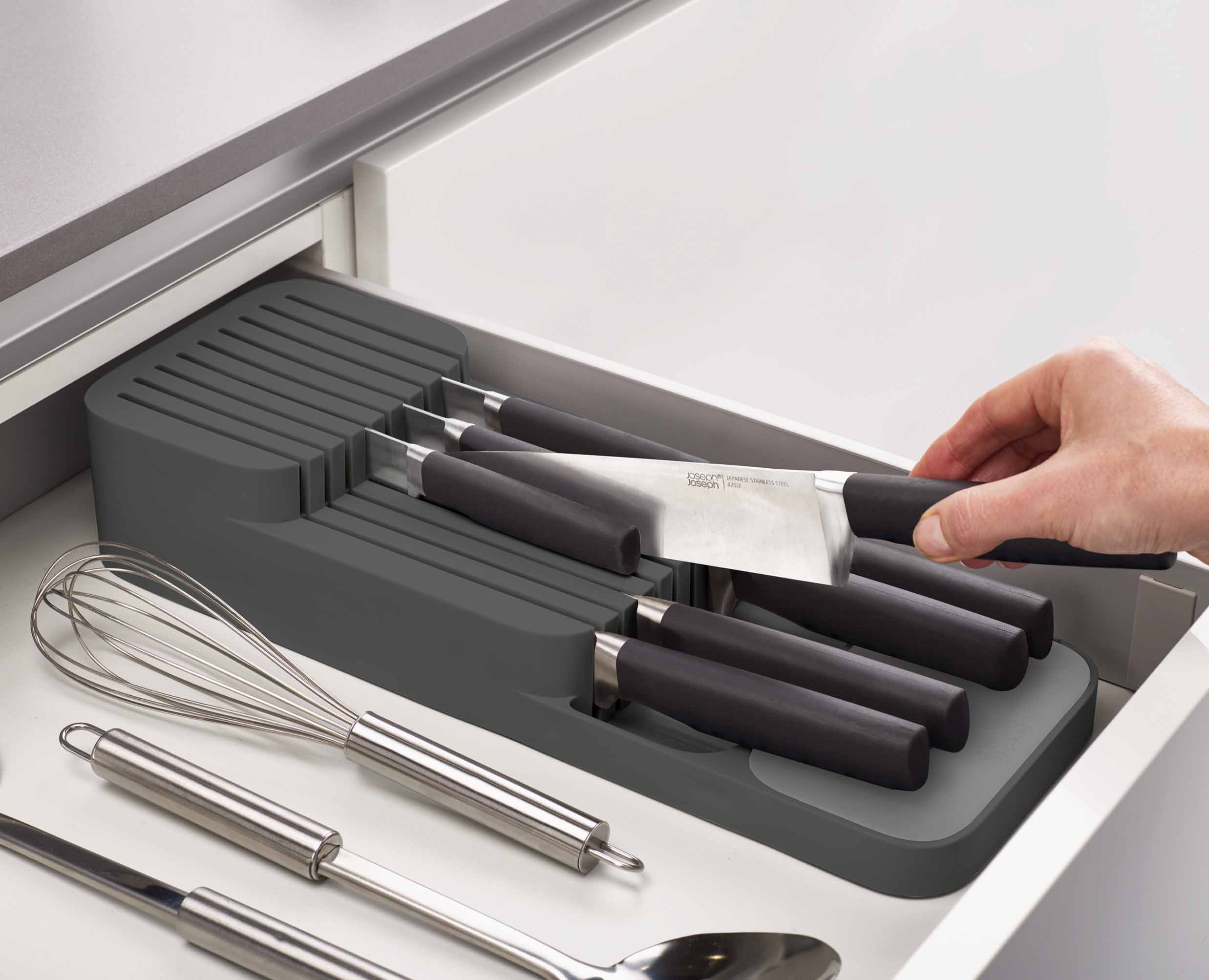 Joseph Joseph Elevate Knives Store 5-piece Knife Set with In-drawer Storage  Tray