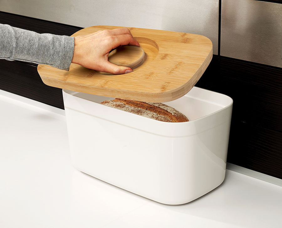 Bread Bin with Integrated Bamboo Cutting Board - Thumbnail 3