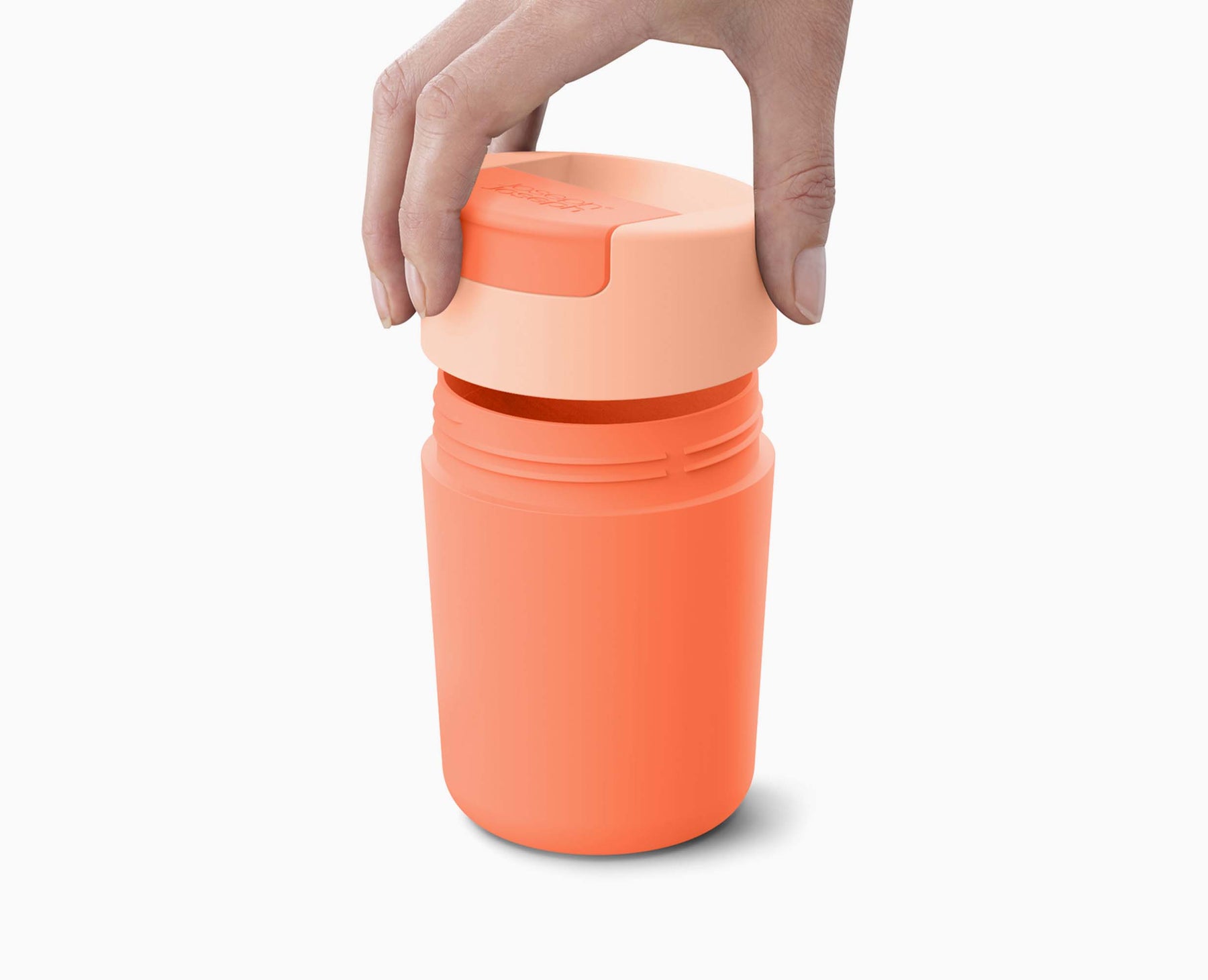 Sipp™ Travel Mug with Hygienic Lid - Coral | Joseph Joseph