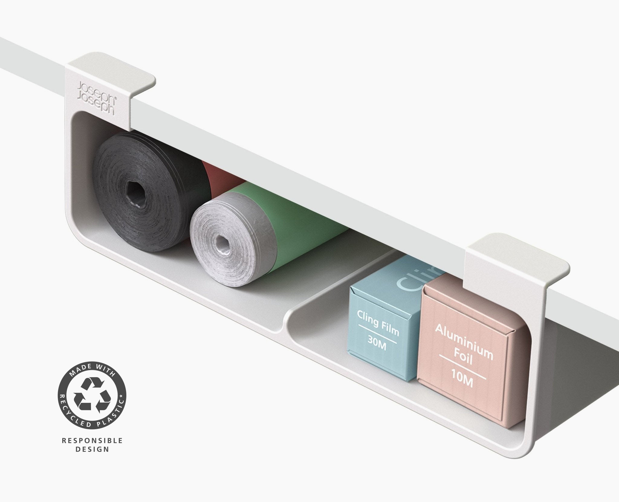 Large Recycled Foil & Cling Film Organizer | Joseph Joseph US