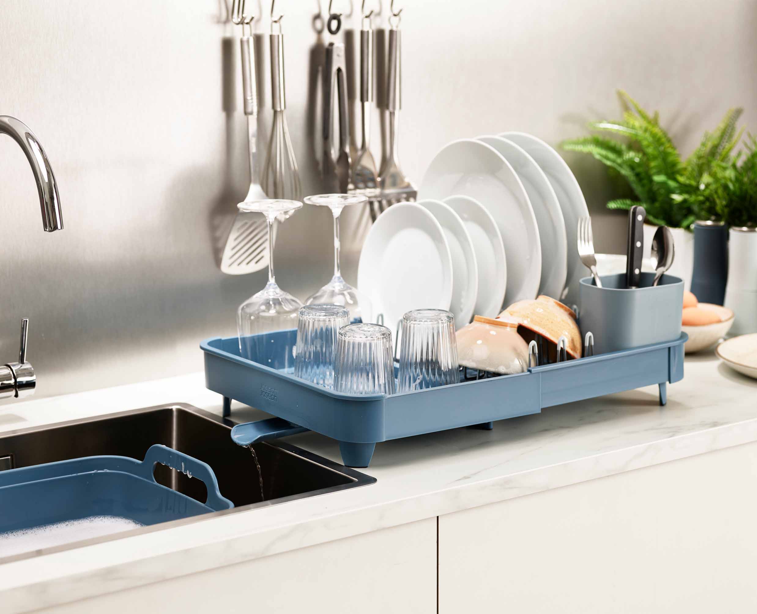 Blue dish rack new arrivals