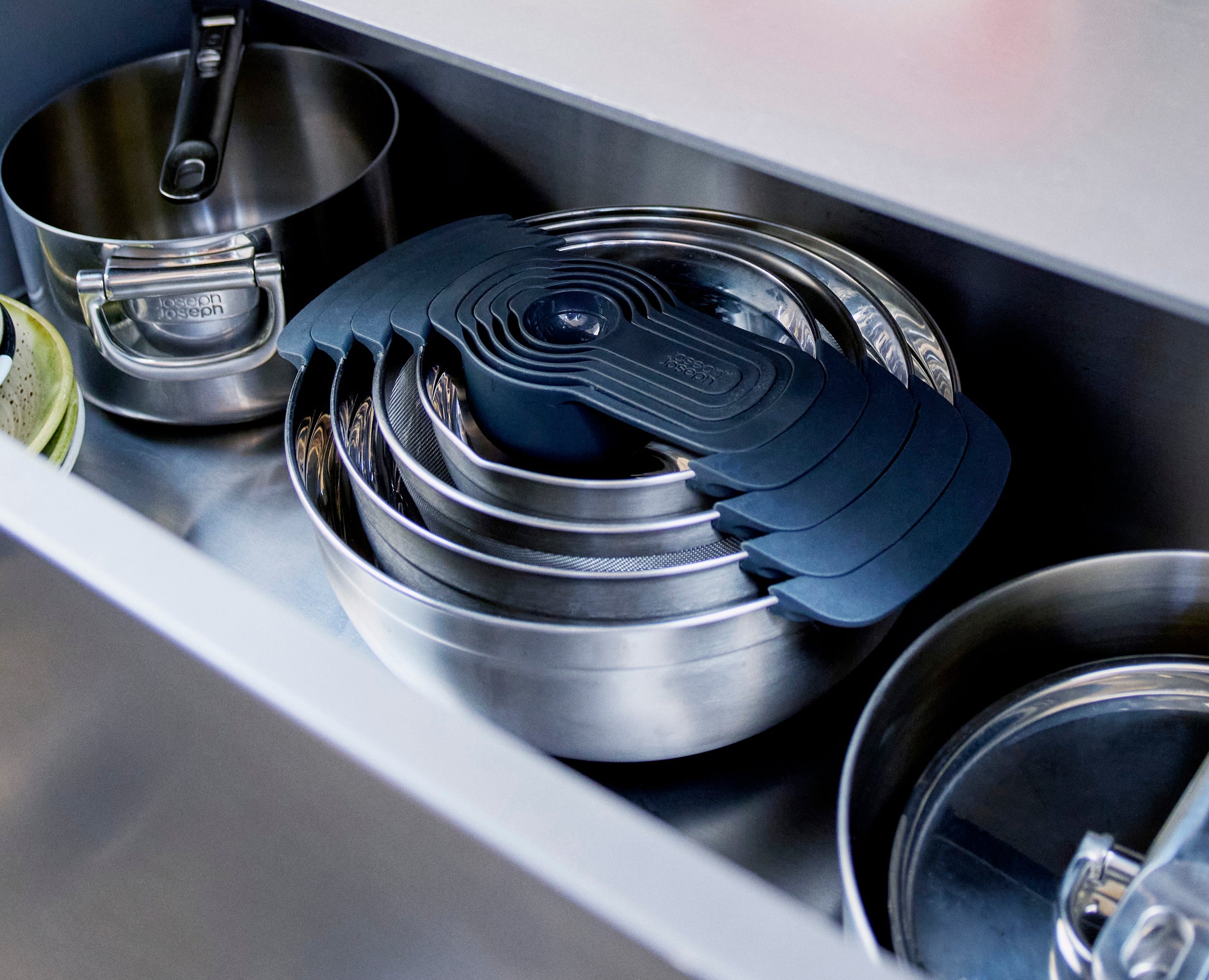 Nest™ 9 Steel Food Preparation Set | Joseph Joseph US