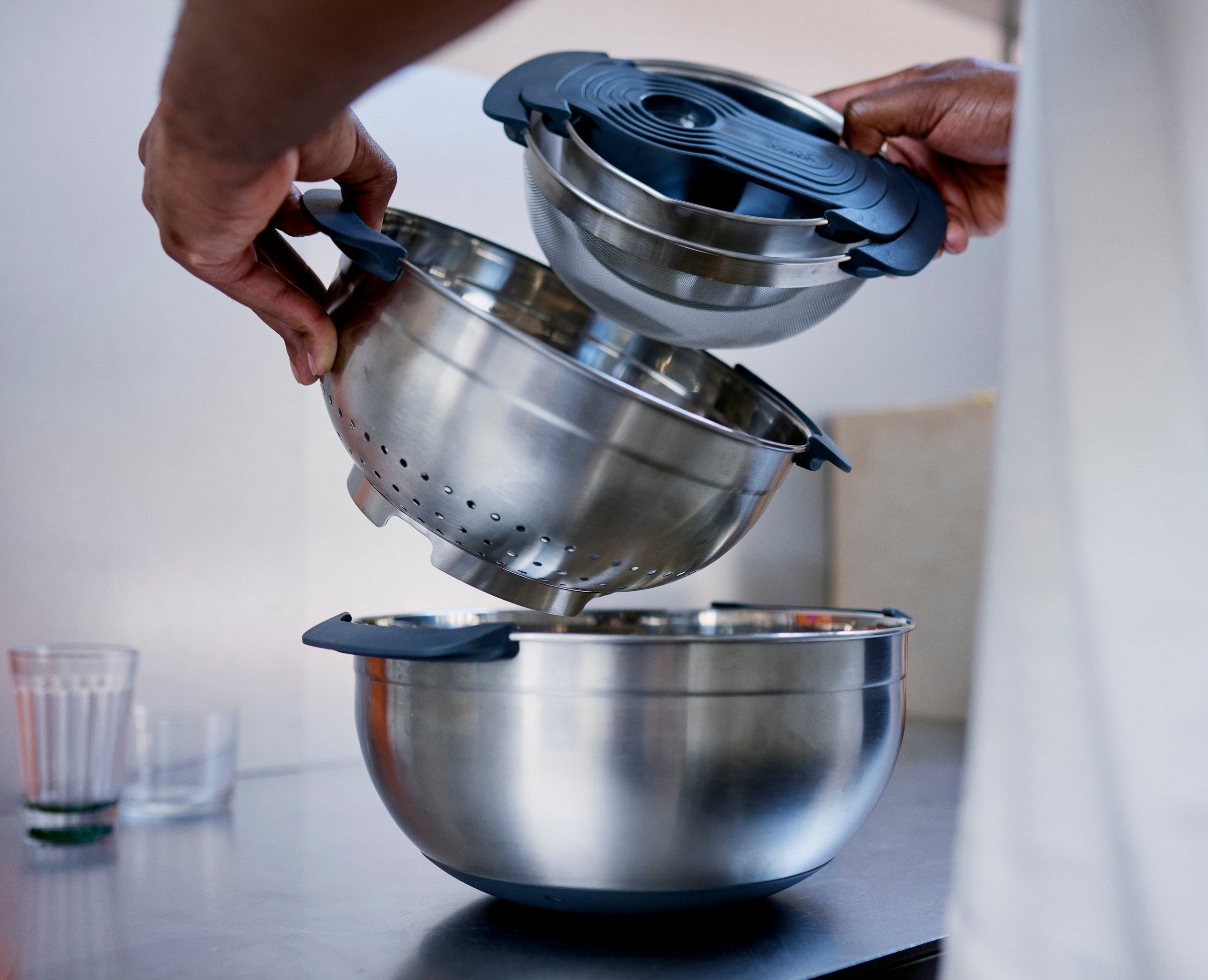 Nest™ 9 Steel Food Preparation Set | Joseph Joseph US