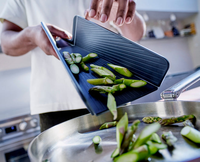 Chop2Pot™ Plus Folding Chopping Board - Black - Image 1