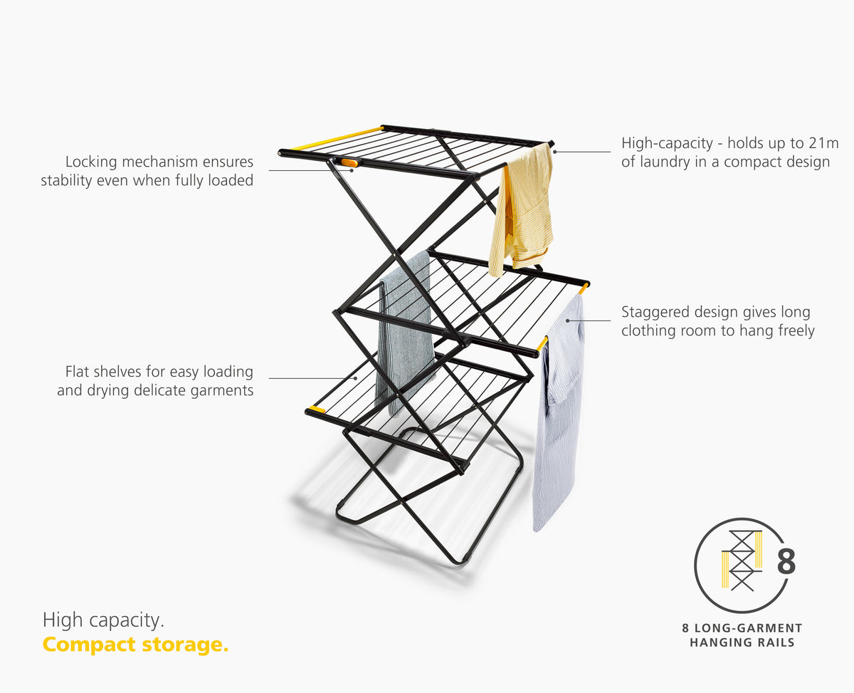 Airframe Rack Large, Foldable Garment Drying Rack | Joseph Joseph US