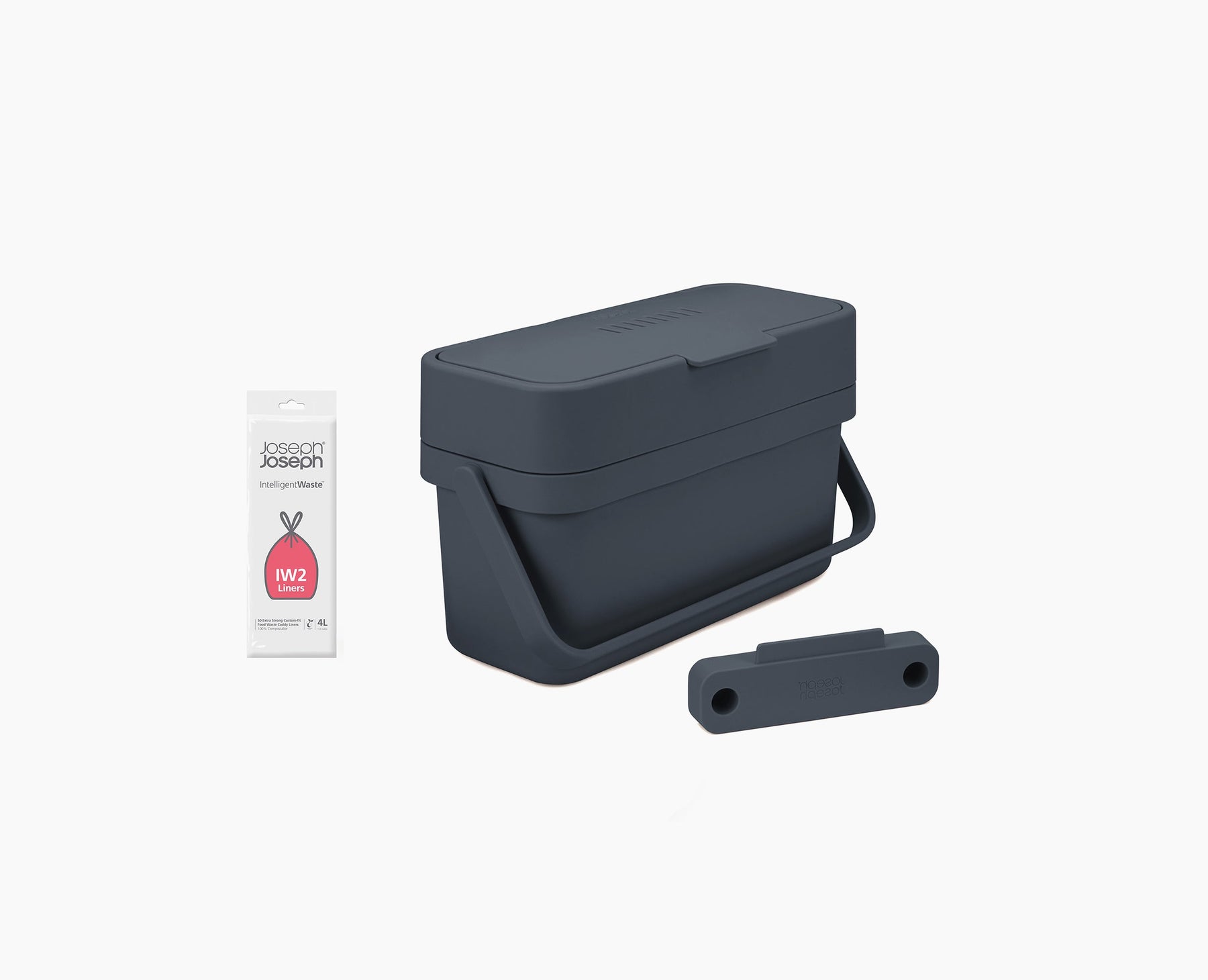Compo™ 4L Gray Food Waste Caddy Starter Set