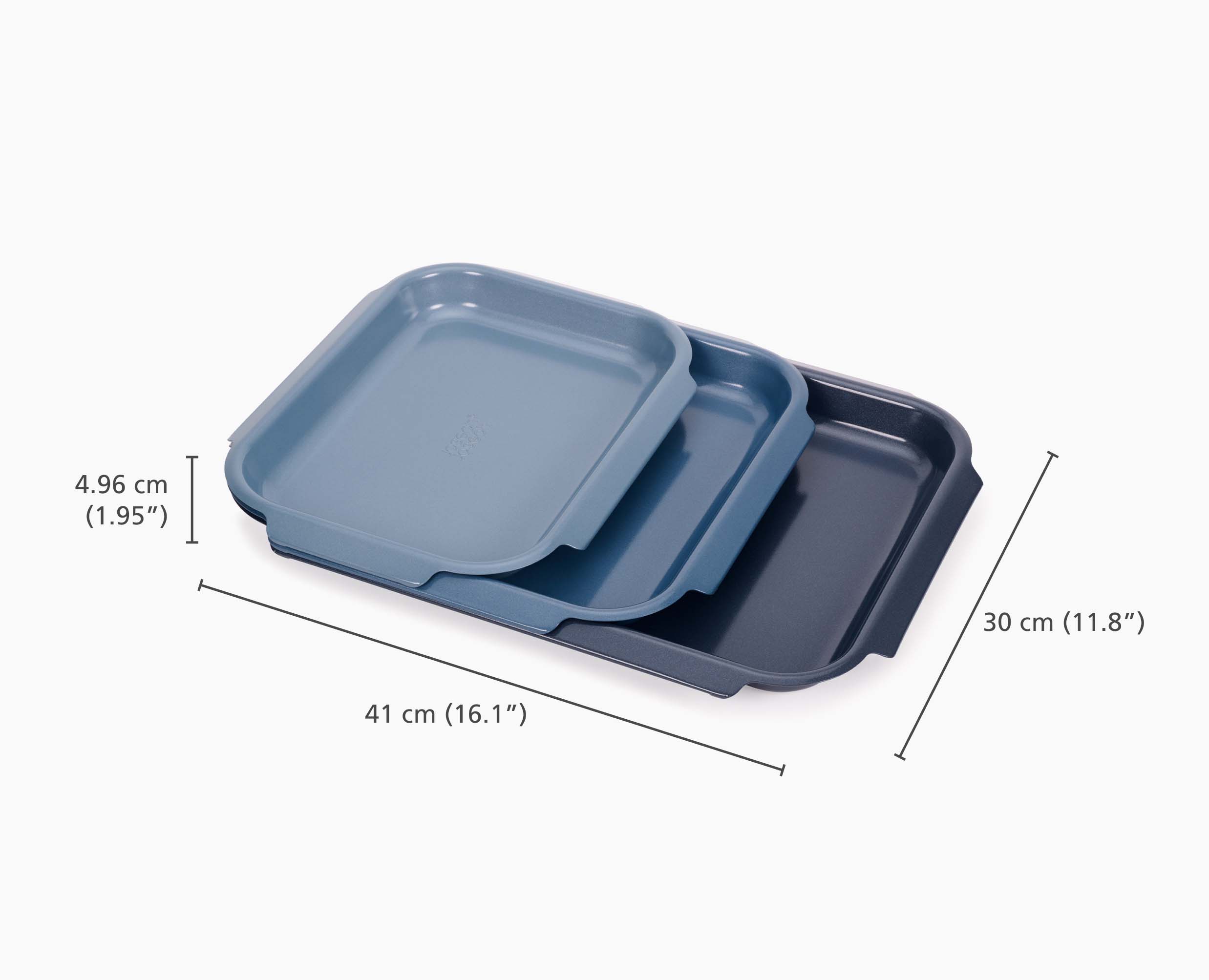 Nest™ Bake 3-piece Blue Baking Pan Set | Joseph Joseph US