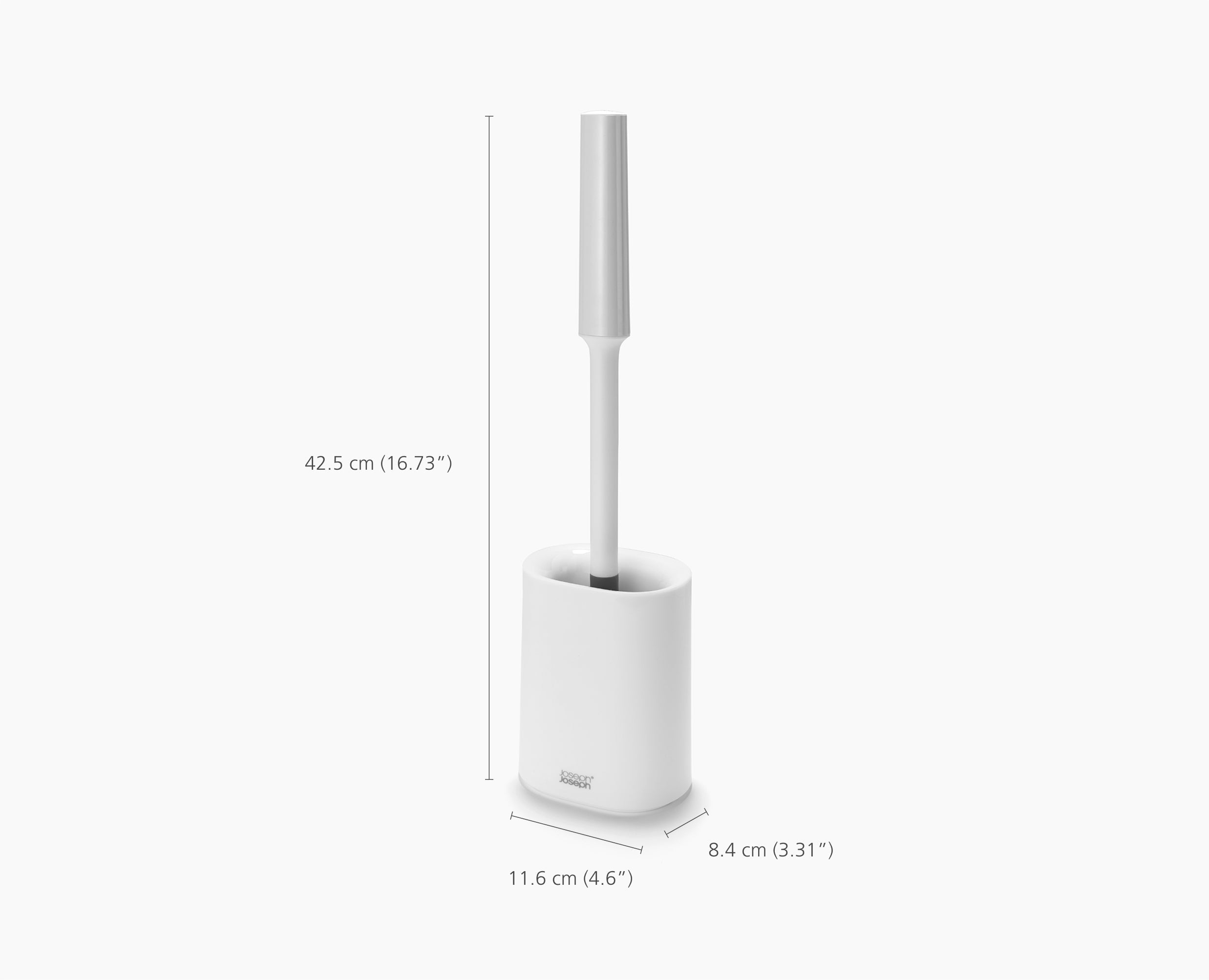Flex™ TriBlade Lite White Toilet Brush Set | Joseph Joseph US