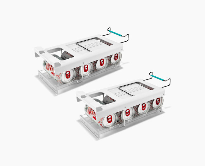 FridgeStore™ Under-Shelf Pack of 2 Collapsible Can Dispensers