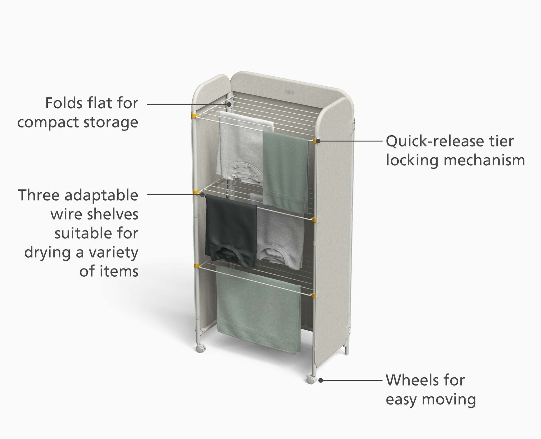 Eclipse™ 3-tier Ecru Screen Airer - 50055 - Image 4