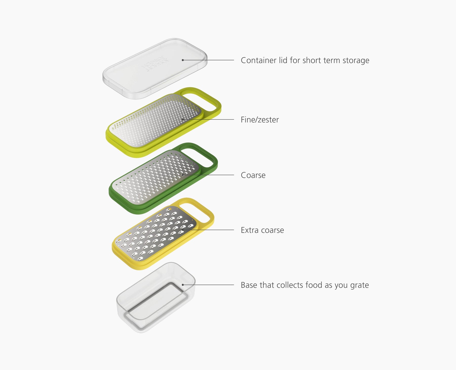 Multi-Grate &amp; Store™ 3-in-1 Grater Set with Storage Container