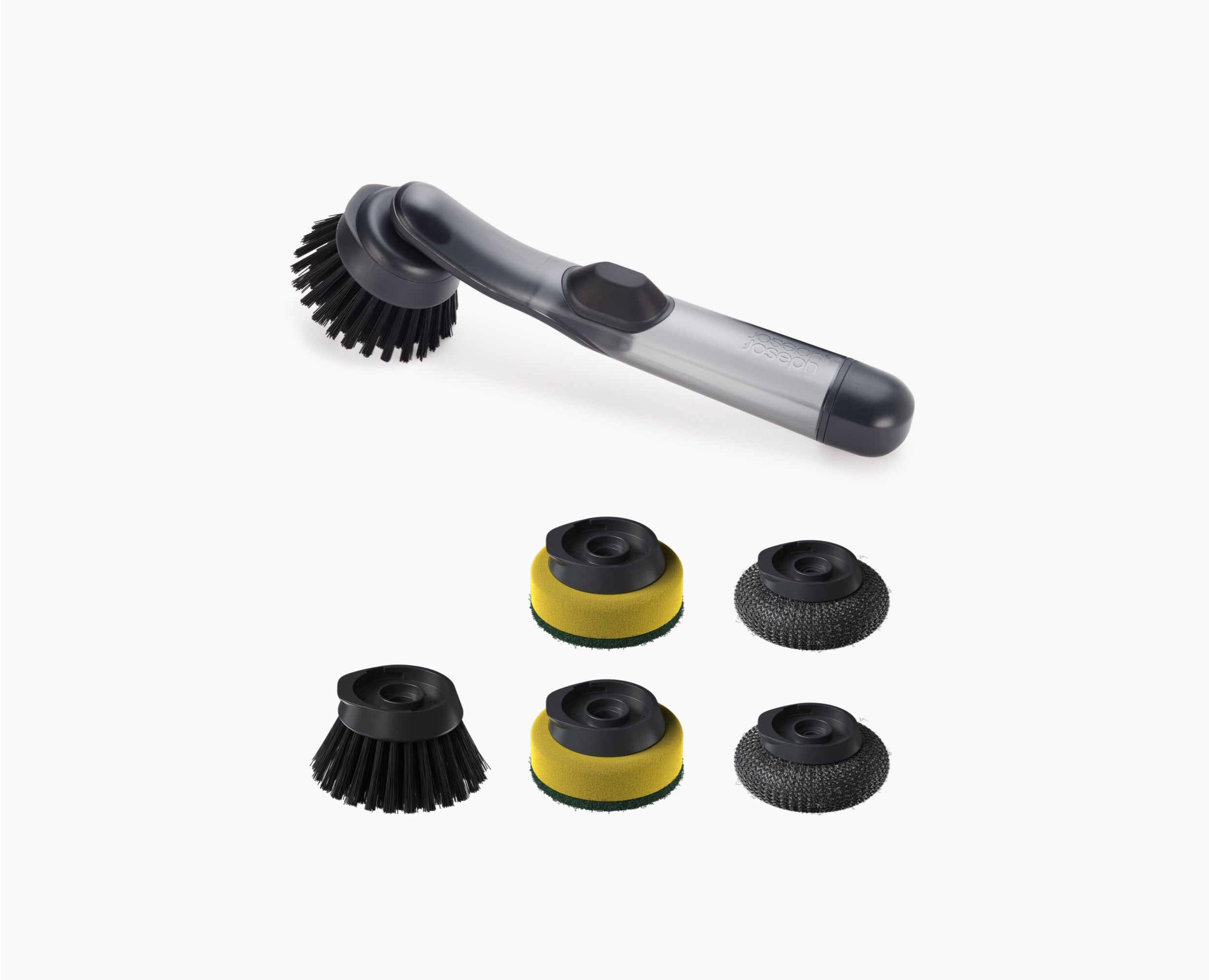 SinkTech™ Soap Dispensing Dish Brush with Replacement Head &amp; Extra Heads