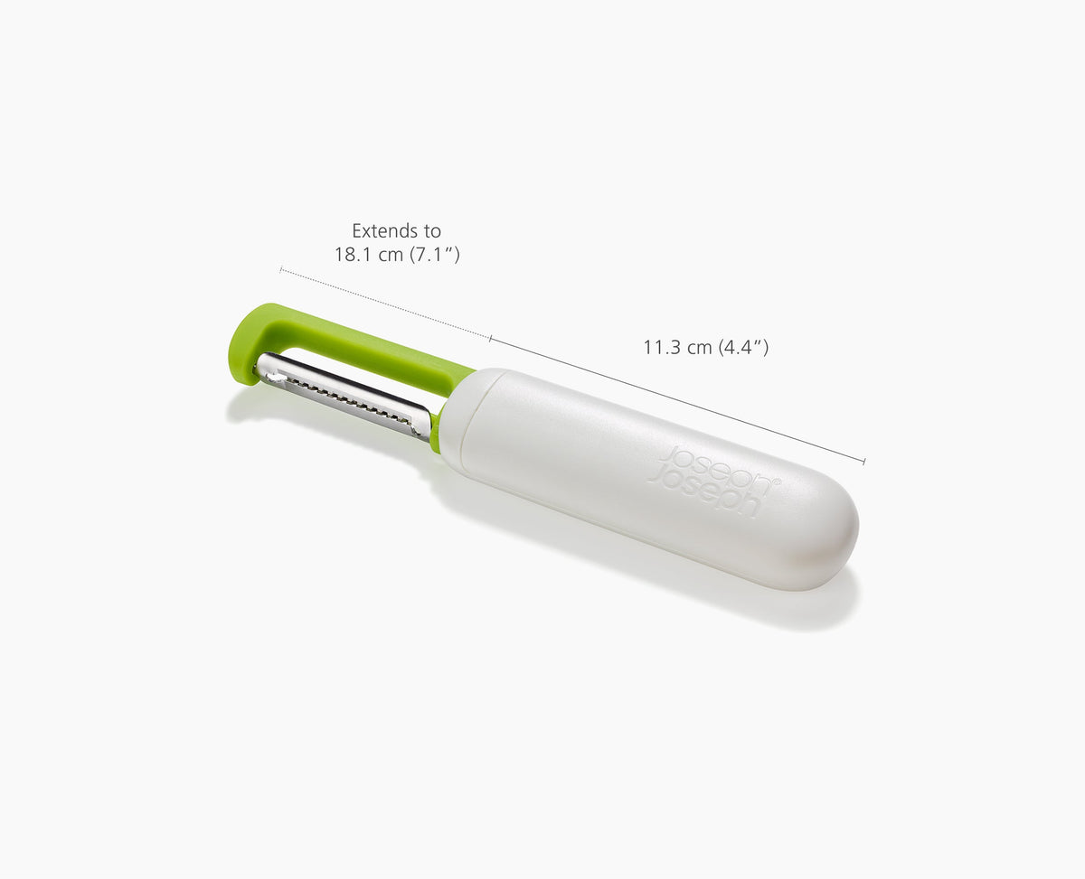 SlideStore™ Stone Green Julienne Peeler with Retractable Blade